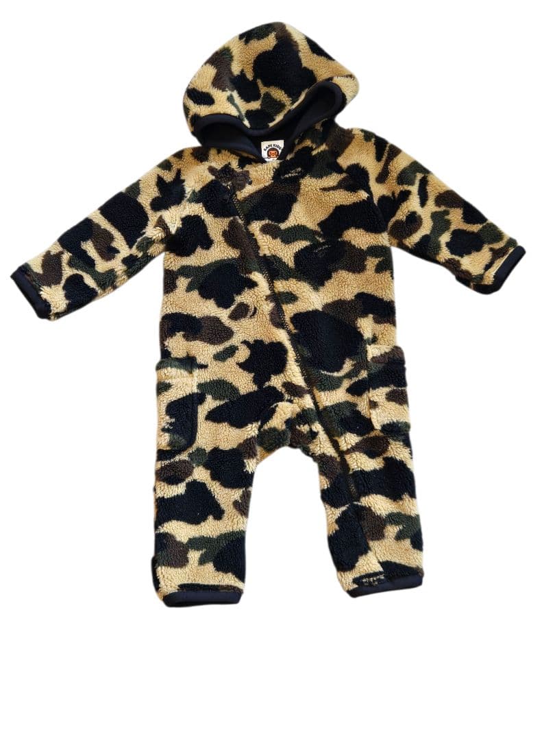 BAPE KIDS 迷彩柄 もこもこロンパース 70cm BAPE KIDS® JAPAN OFFICIAL | A BATHING APE®の2025年秋冬コレクション