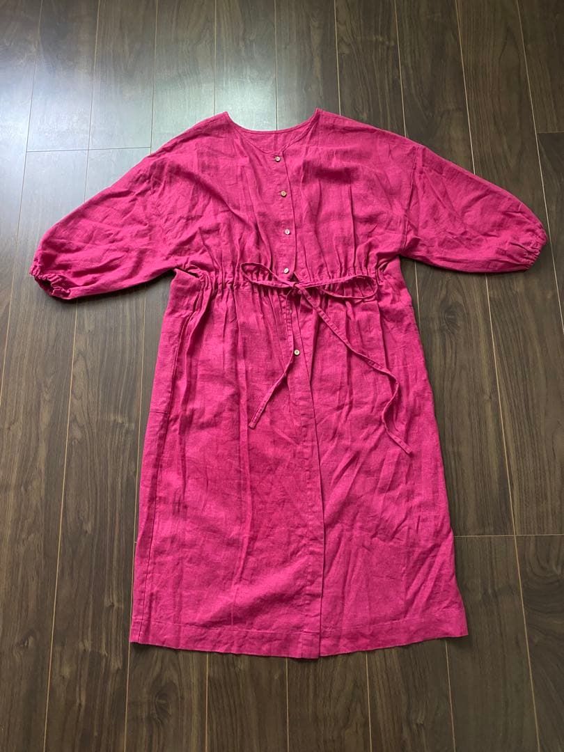 slowly but surelyリネン割烹着2wayコートエプロン - メルカリ