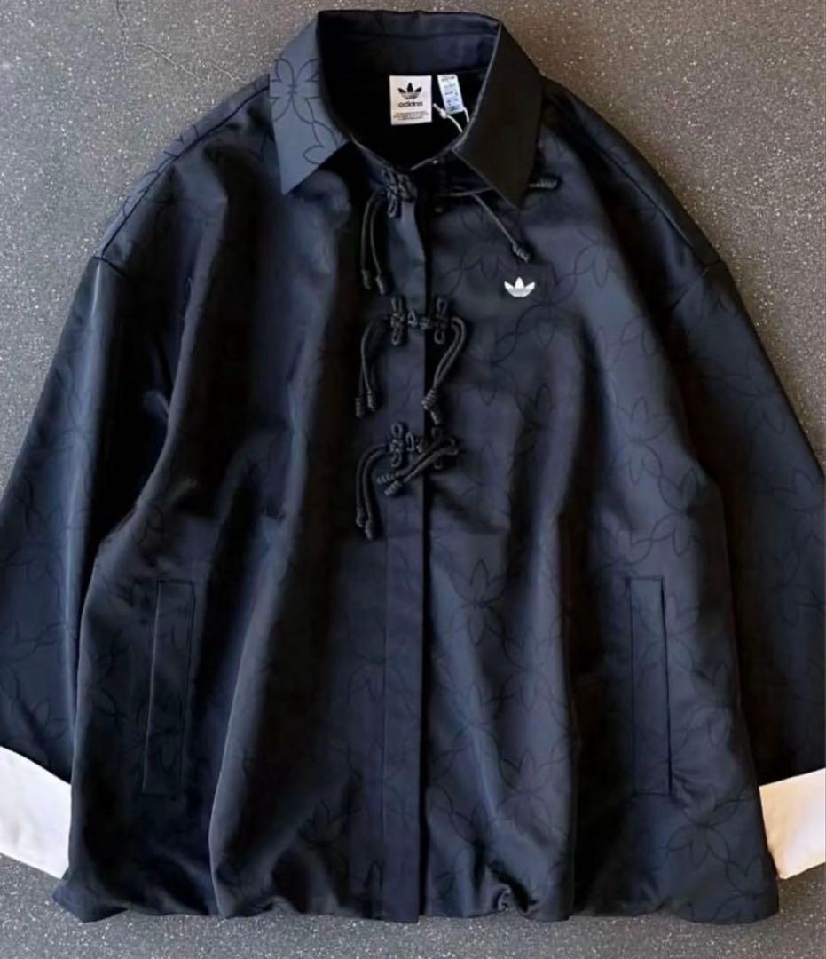 adidas 中国限定 チャイナジャケット ブラック XL - メルカリ