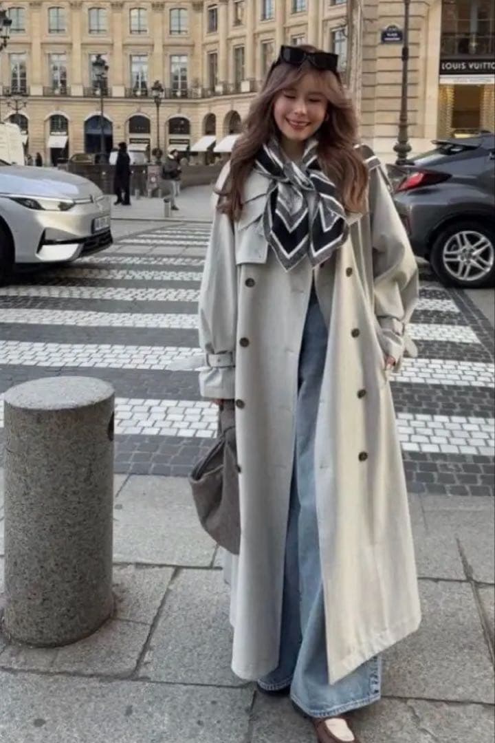 THETOE Meteora Trench Coat S トレンチコート グレー - メルカリ