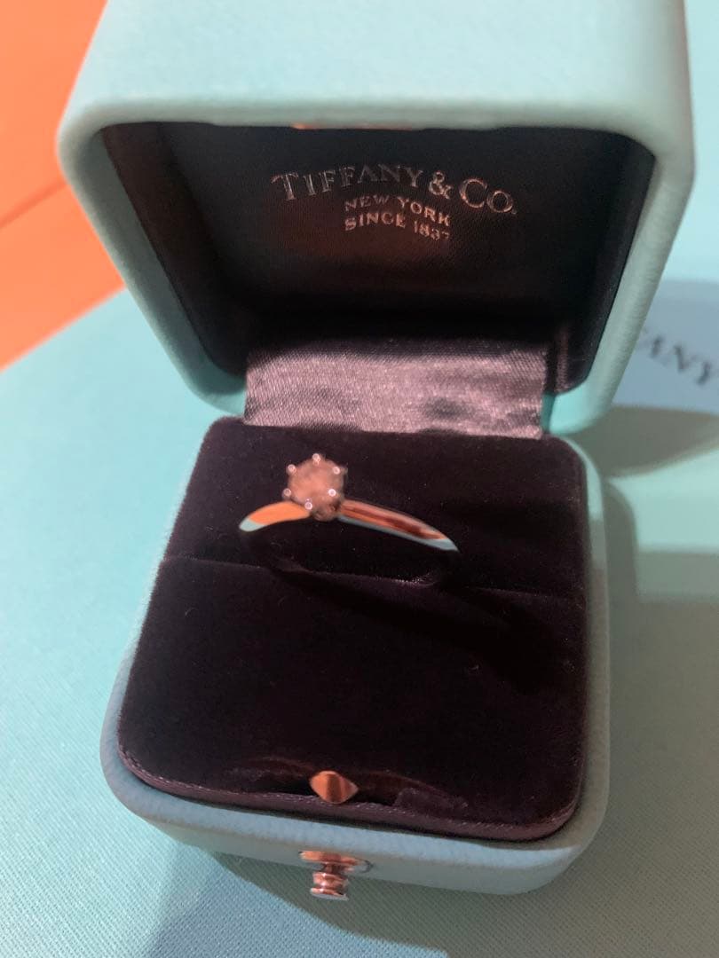 ティファニーダイヤモンド指輪0.23C 名前刻印なし11号 定価約30万