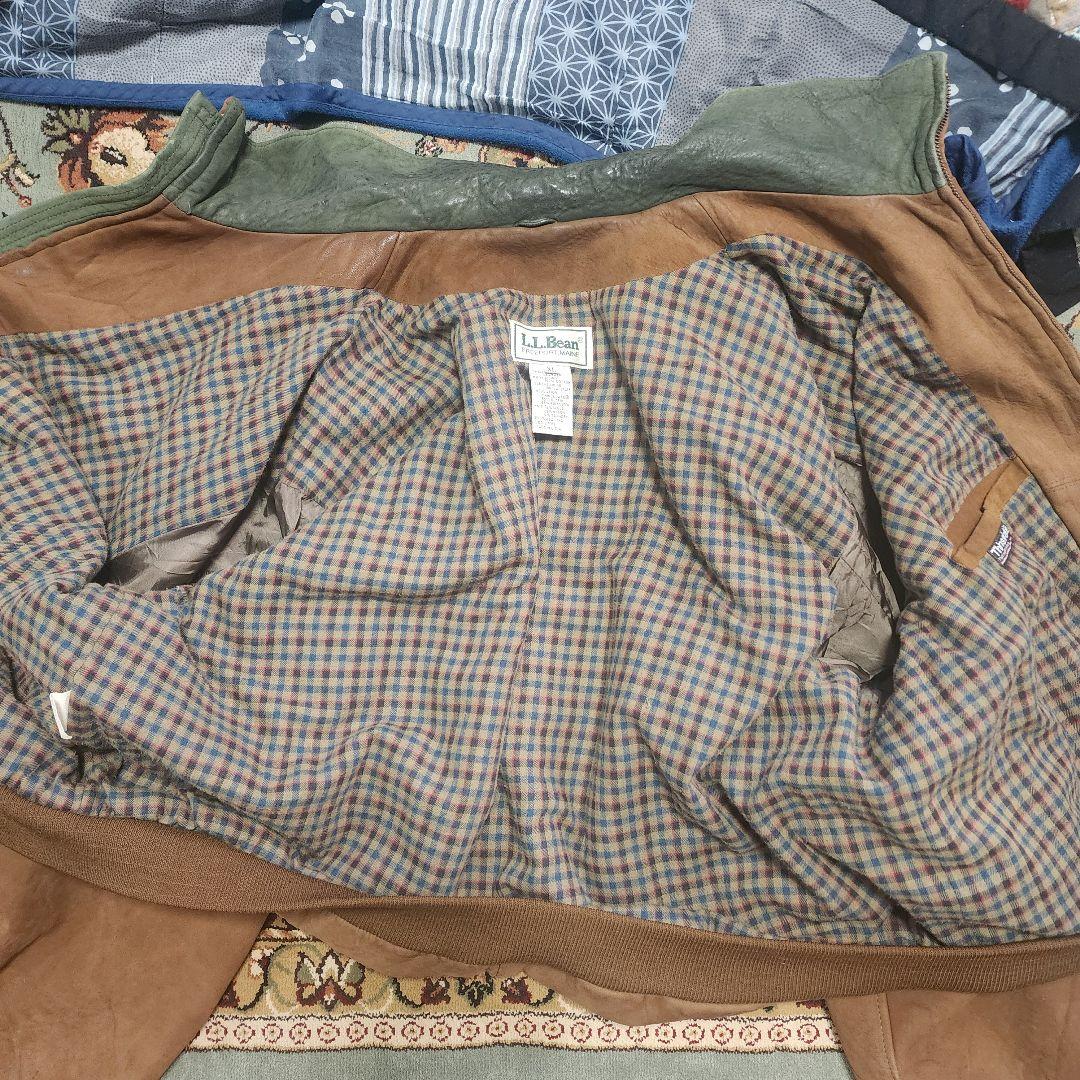 L.L.bean レザージャケット　スウェード　ヌバック　XL