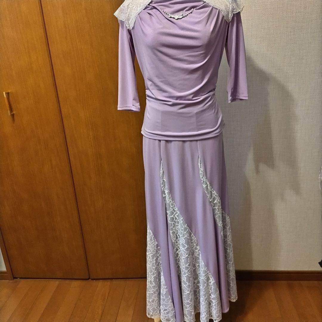 チャコット 社交ダンス 薄紫色セットアップ 美品☆ - メルカリ
