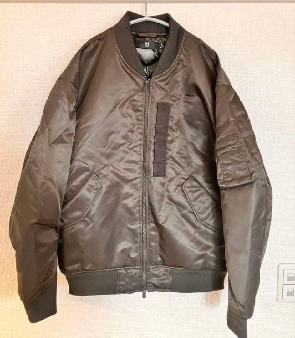 26年復刻 UNIQLO+J ハイブリッドダウンオーバーサイズMA1 グレーM