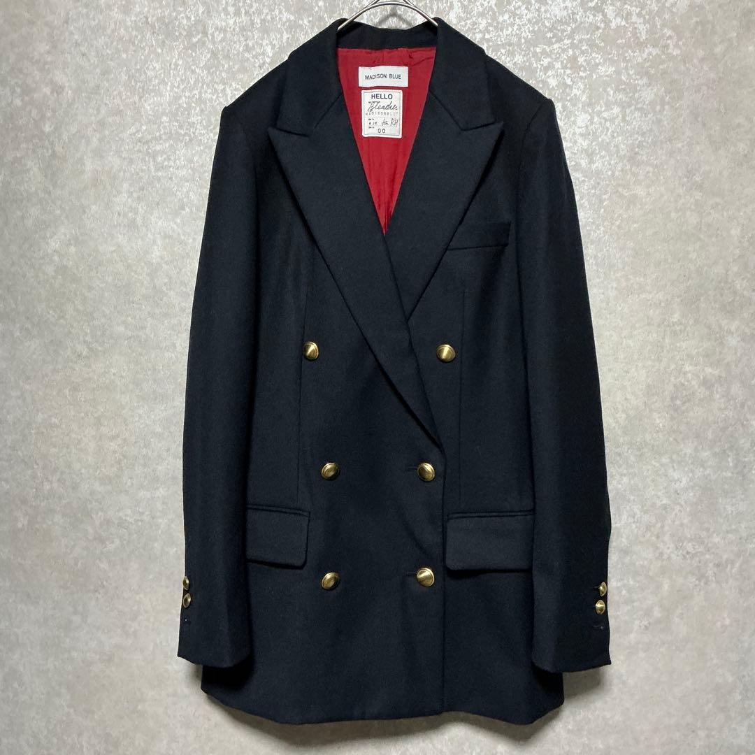 【美品】マディソンブルー　６B　ダブル　ジャケット　金ボタン　ブレザー　ネイビー