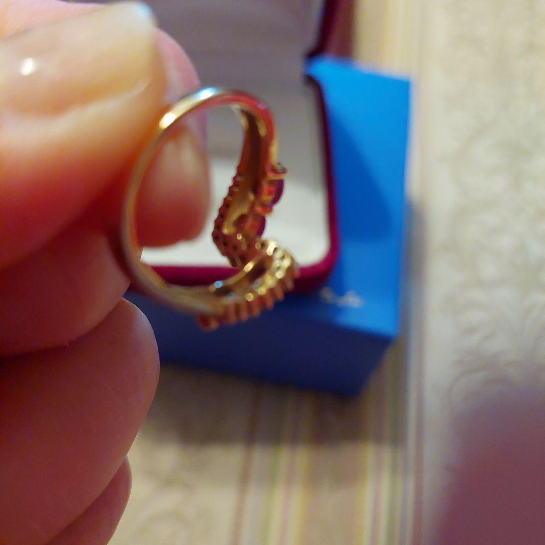 最終値段足立宝石店宝石鑑別所付18金ルビーダイヤモンドファッション