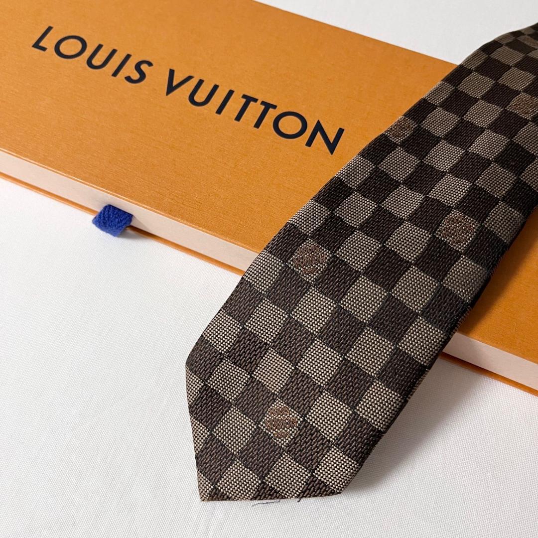 ダミエ 美品 LOUIS VUITTON ルイヴィトン ネクタイ シルク100% - メルカリ