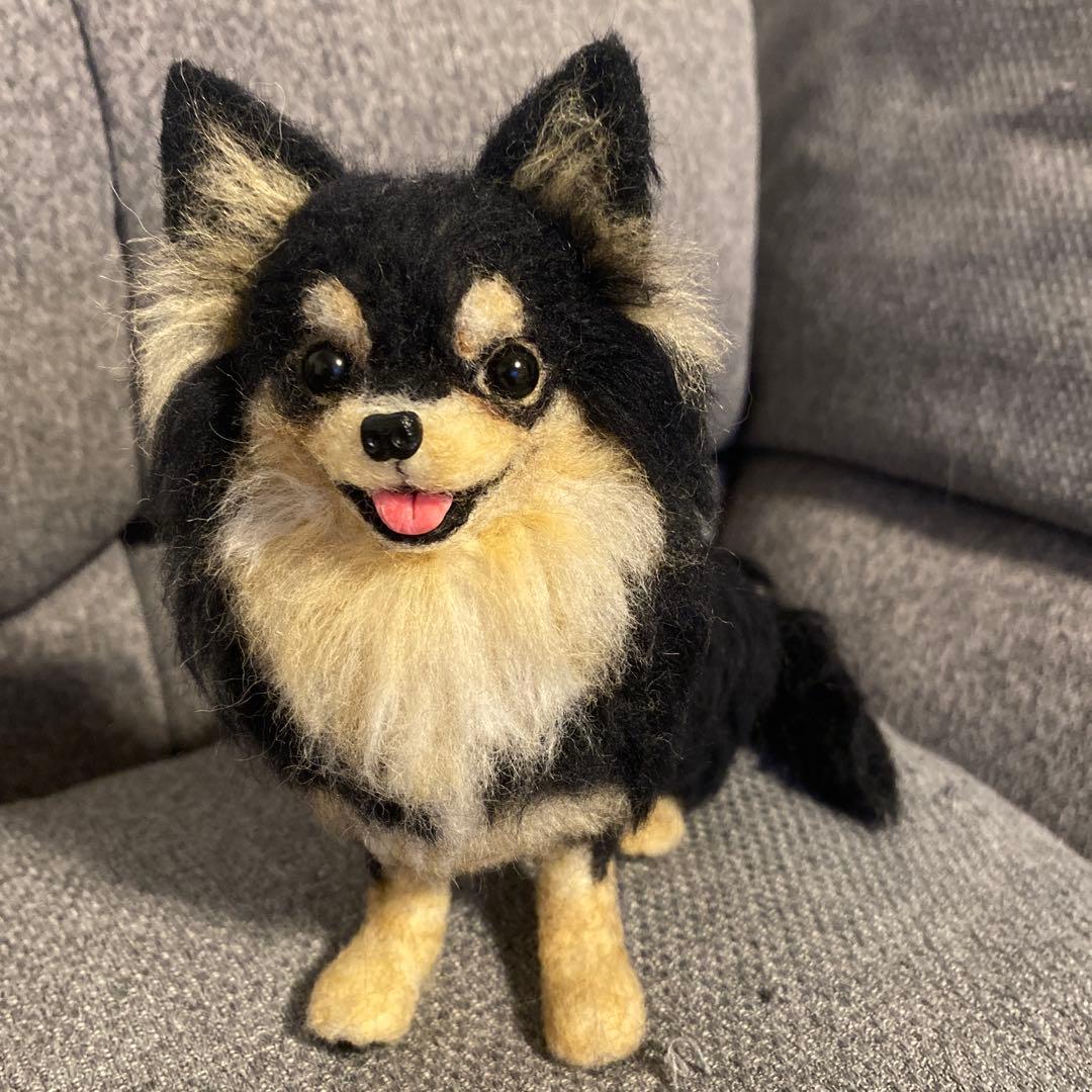 羊毛フェルト　チワワ　犬 羊毛フェルト＊チワワ＊犬＊かわいい 羊毛フェルト moco3871 通販