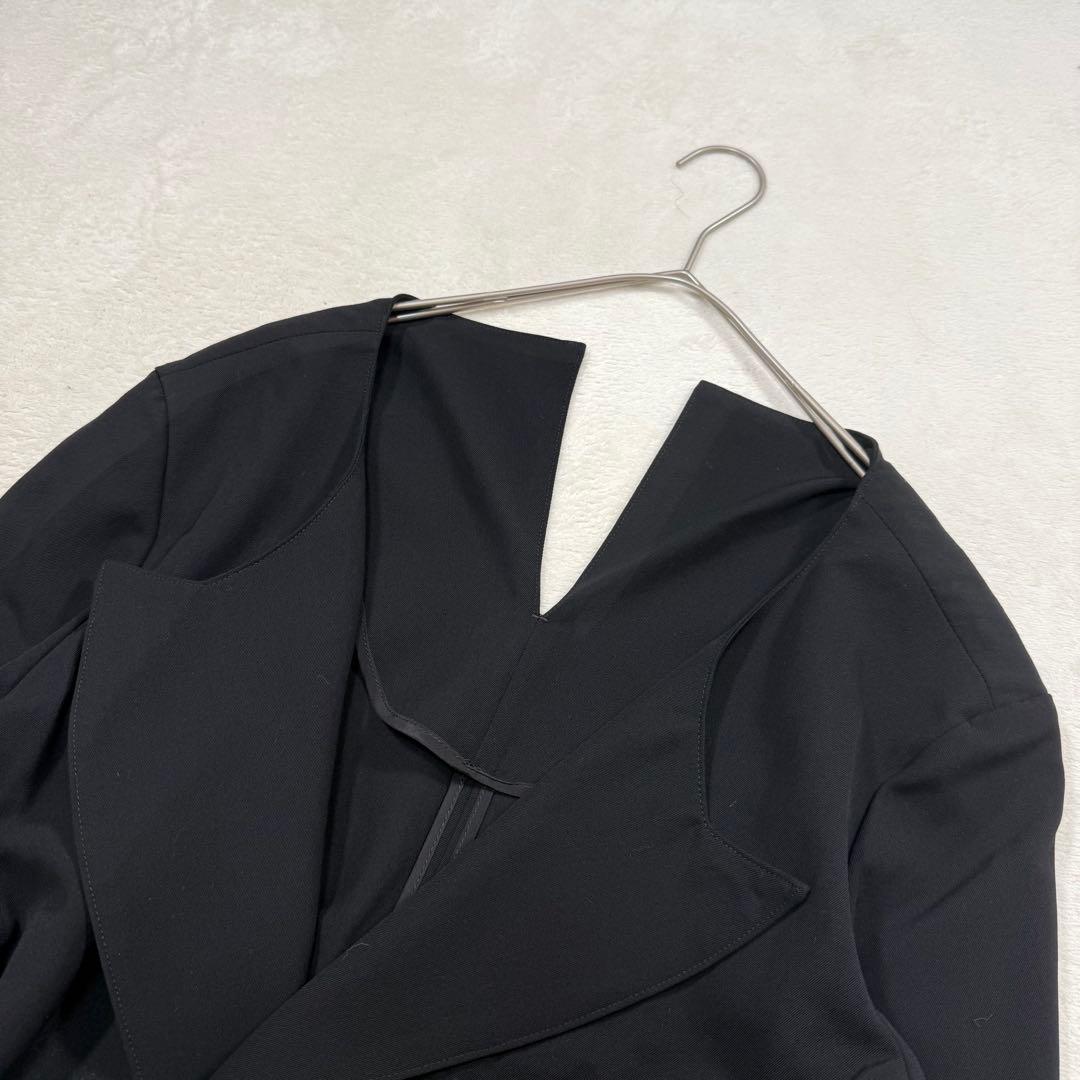 LIMI Feu 変形テーラードジャケット ドローストリング 黒 S リミフゥ