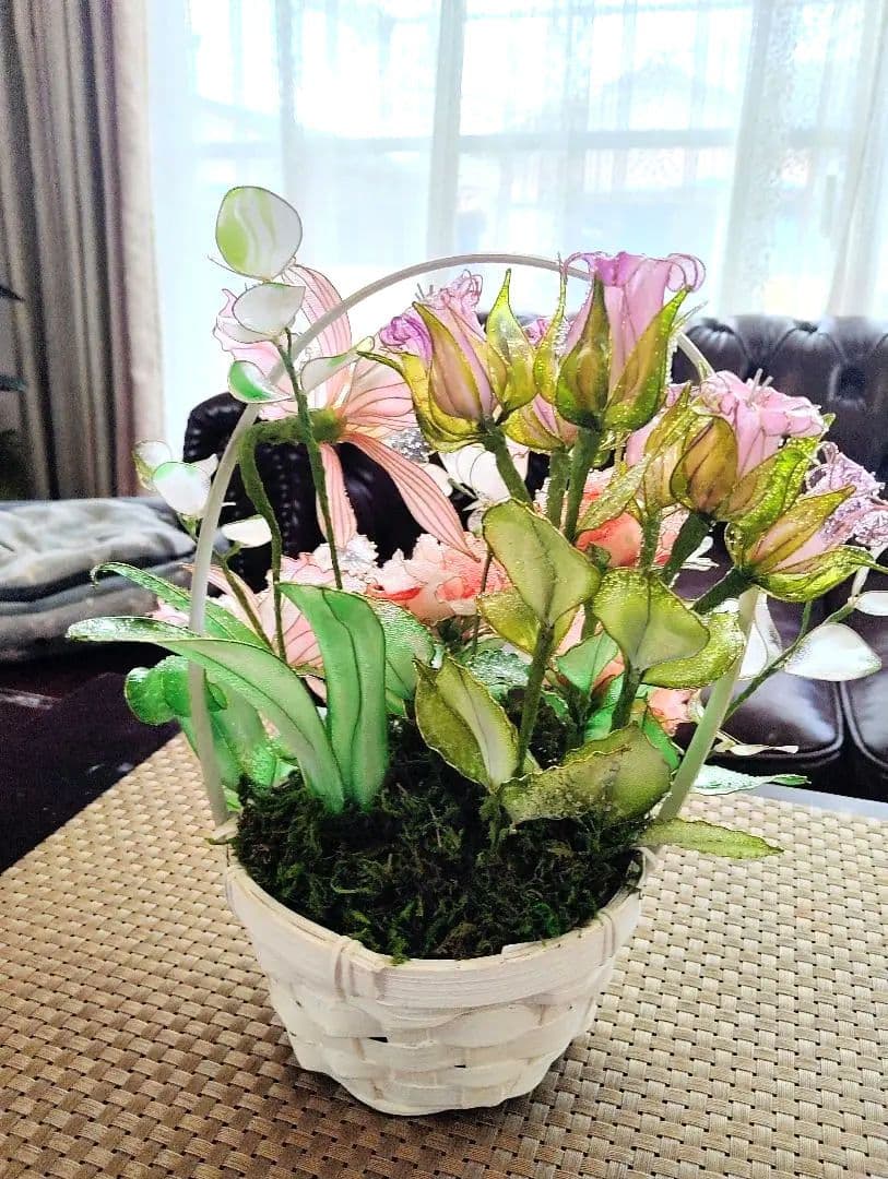 薔薇とカトレアのアレンジメント アメリカンフラワーカトレアと薔薇