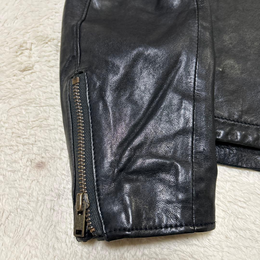 ヒステリックグラマー レザージャケット 山羊革 サイズfree ブラック