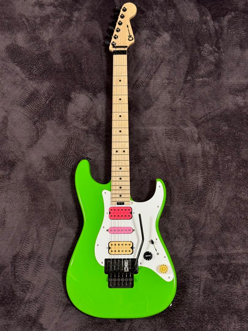 Charvel steve vai Green Meanie風MOD - メルカリ