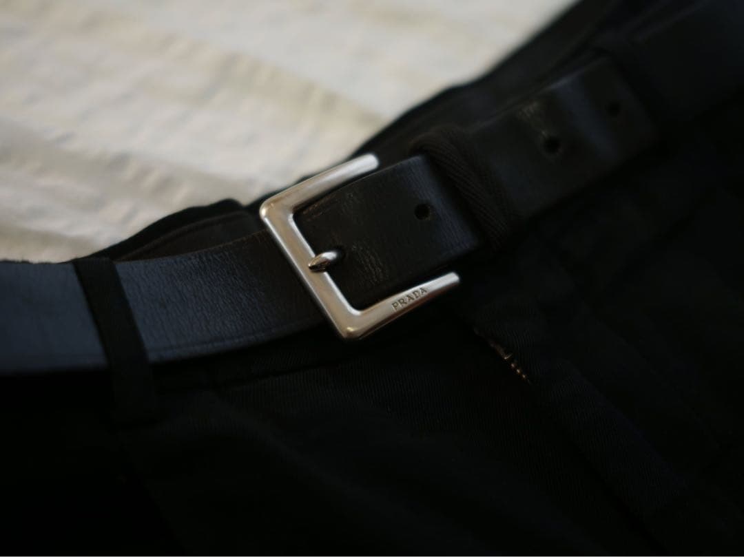 Prada leather belt archive
