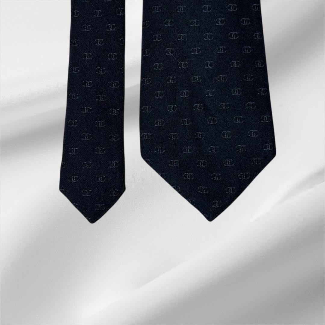 超美品】シャネル ソリッド調 ジャガード ロゴ総柄 ココマーク