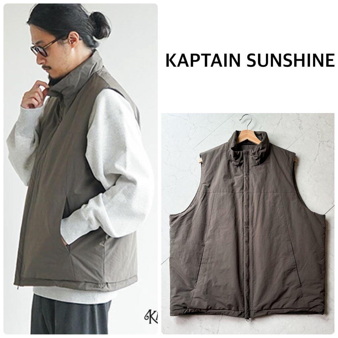 極美品】KAPTAIN SUNSHINE Padding Over Vest - メルカリ