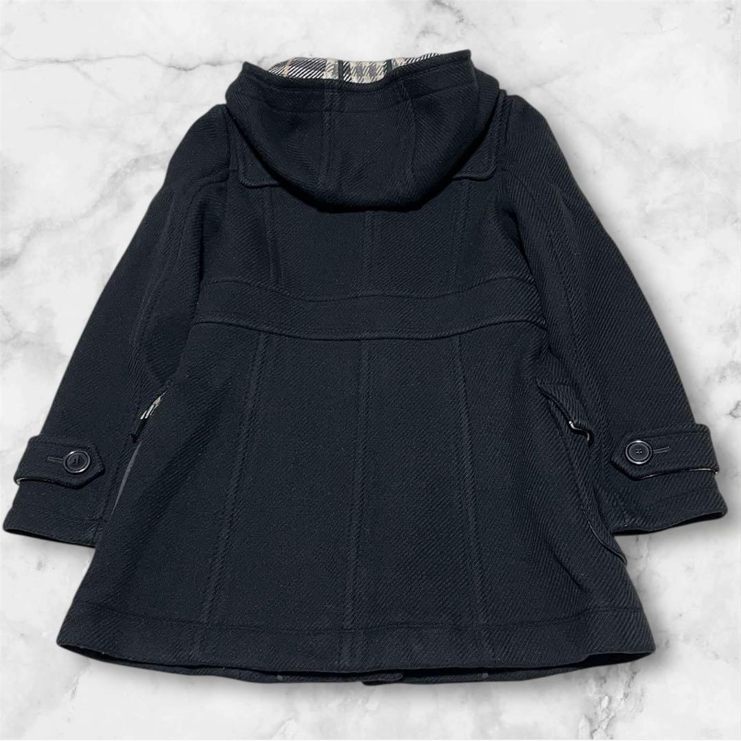 美品】バーバリー、ダッフルコート、Lサイズ、ノバチェック、シャドー