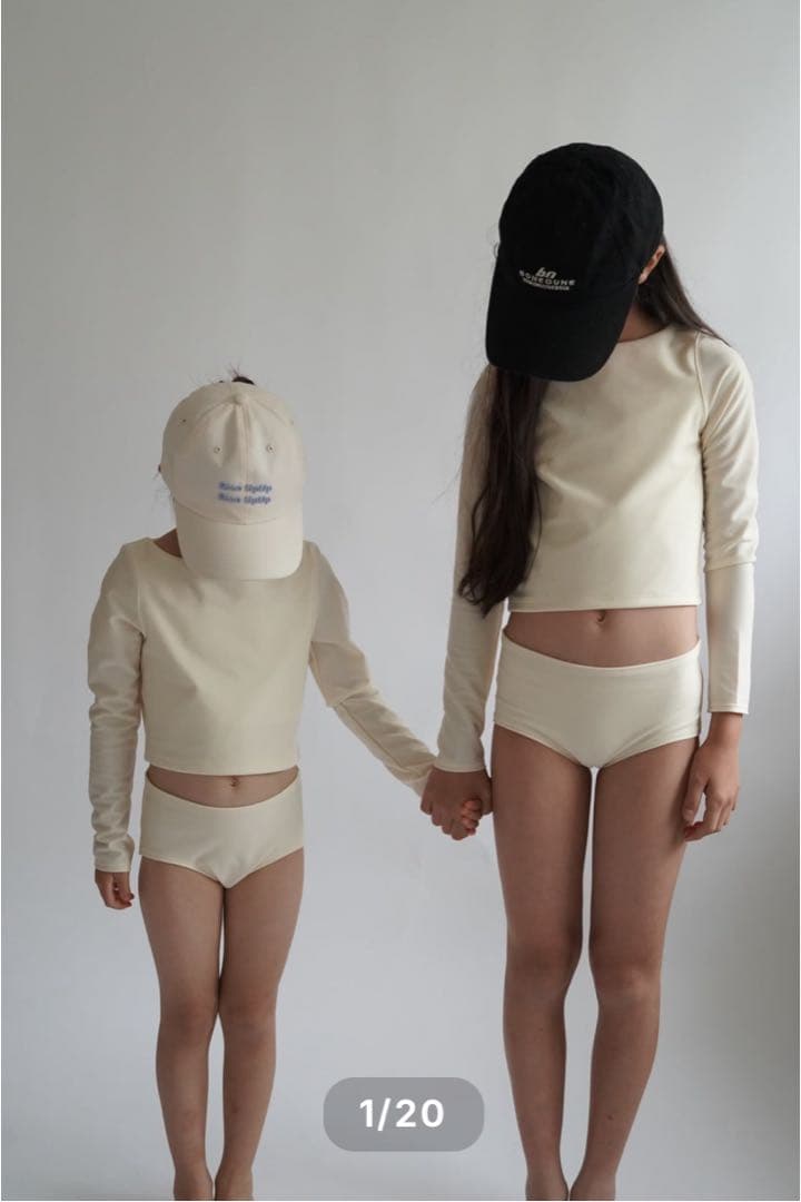 chaisy キッズ　セパレート　長袖　水着　アイボリー　100〜110 楽天市場】キッズ 水着 女の子 セパレート 2点セット 140 150 160 165