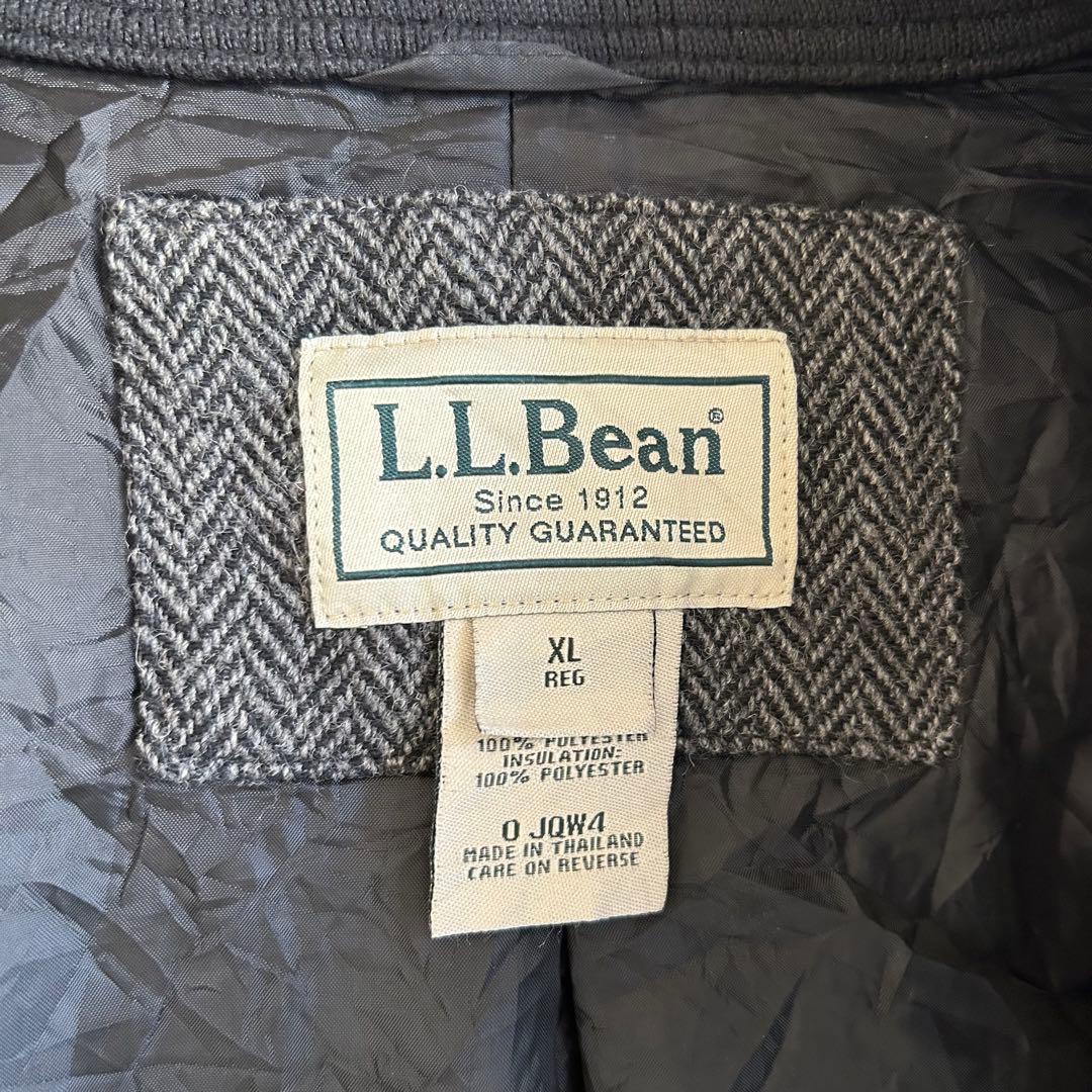 美品 L.L.Bean ヘリンボーン ツイード ハリントンジャケット