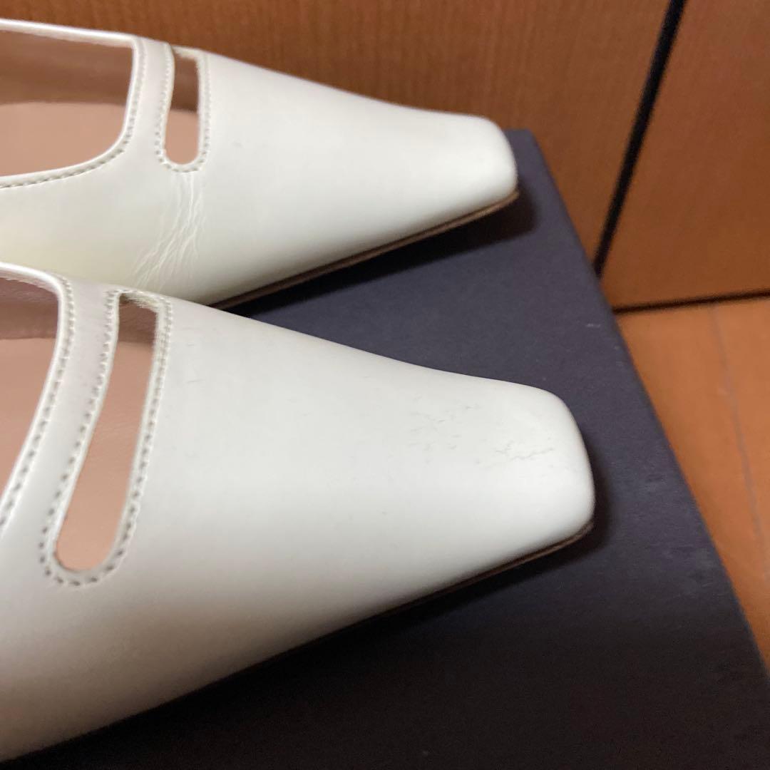 週末限定価格 PELLICO アイボリーフラットシューズ 35 未使用