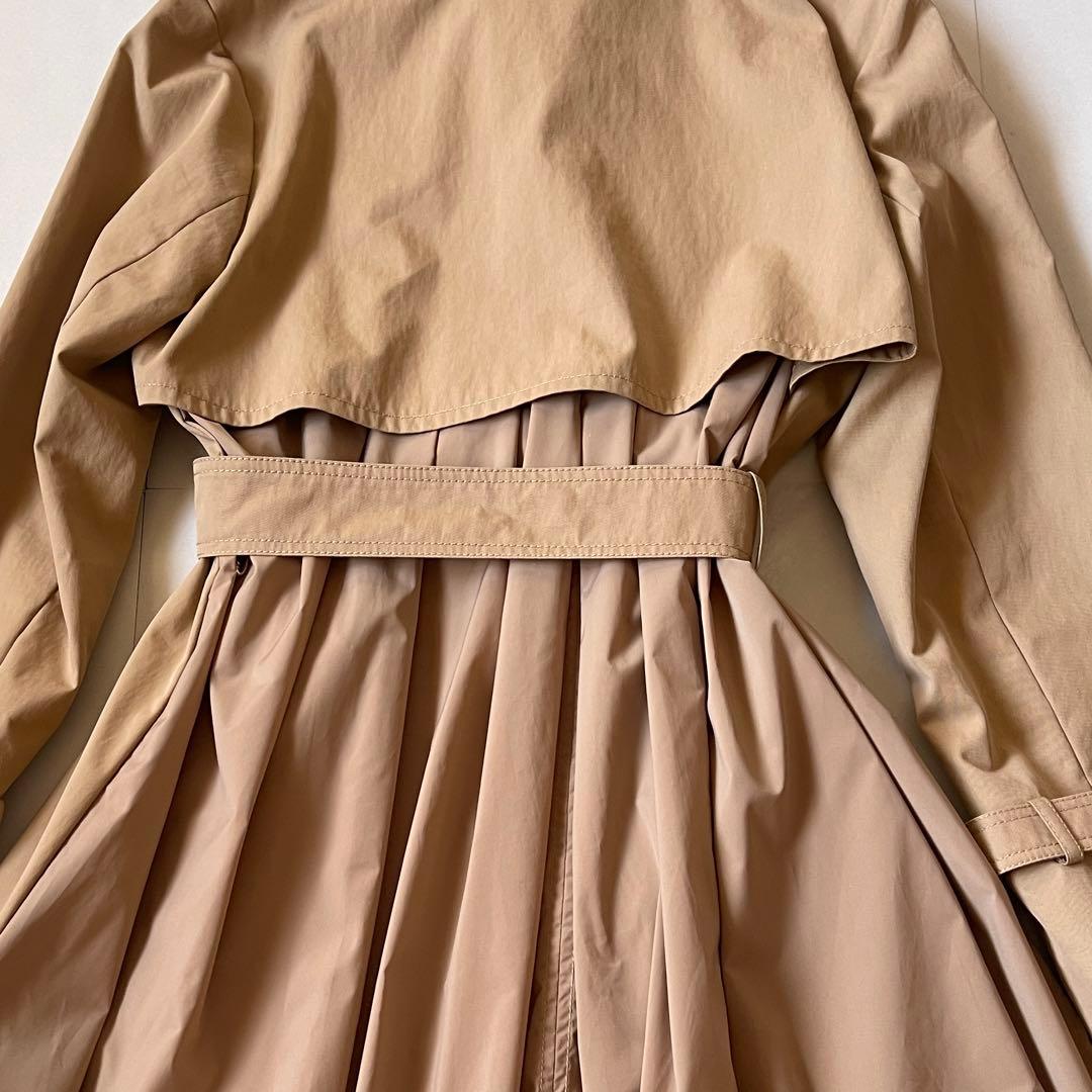 極美品 マックスマーラ トレンチコート 2022 マキシ丈 異素材