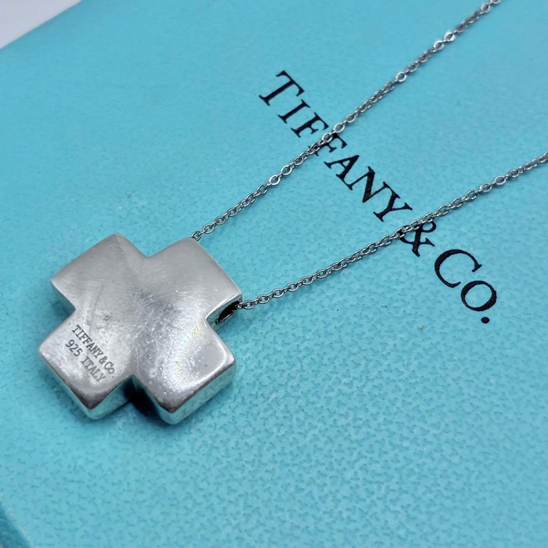 美品】ティファニー ローマンクロス ネックレス シルバー 社外チェーン