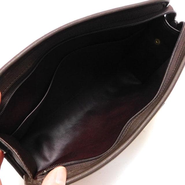 美品 BURBERRYS バーバリー クラッチバッグ シャドーホース 茶系