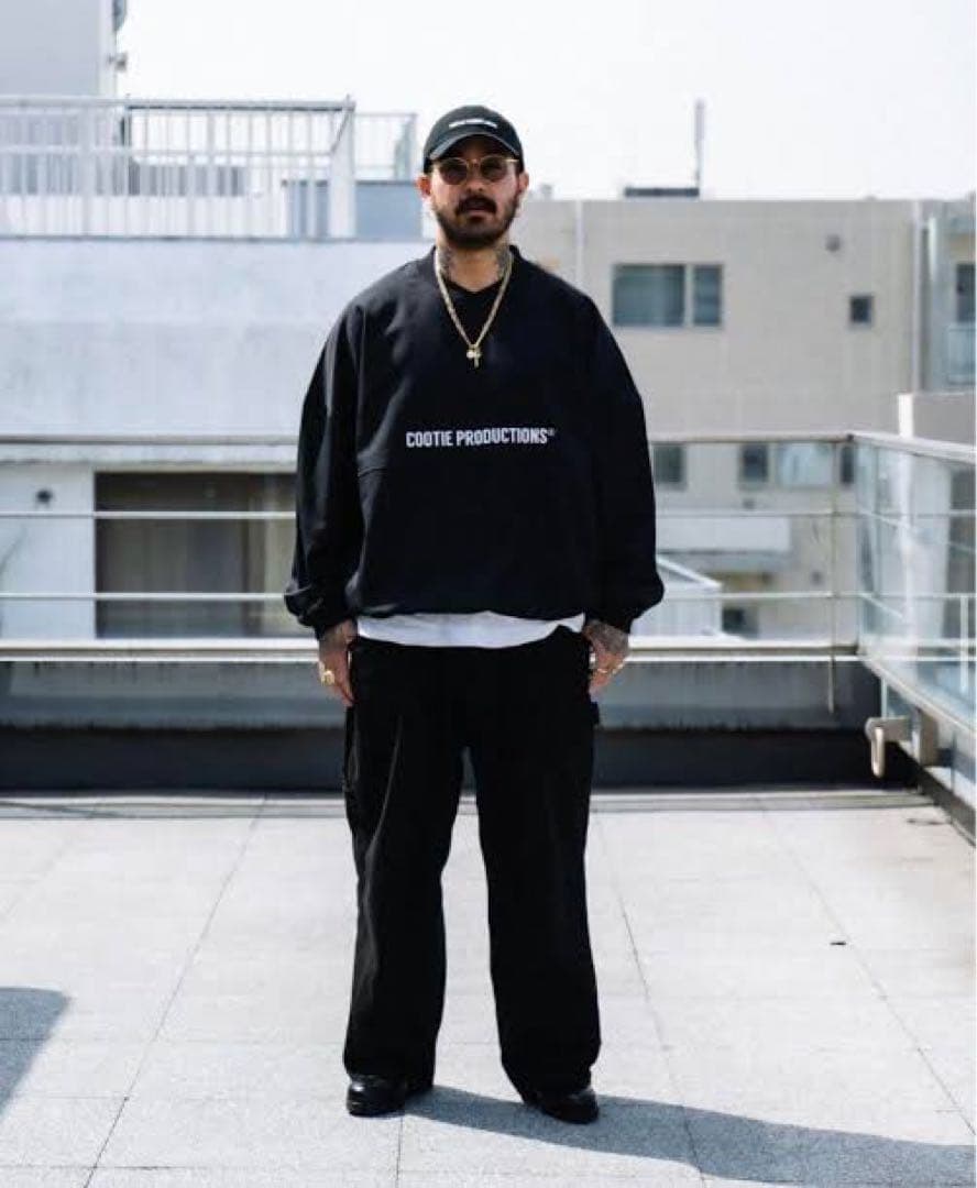 トップス COOTIE Polyester Twill Football L/S Tee