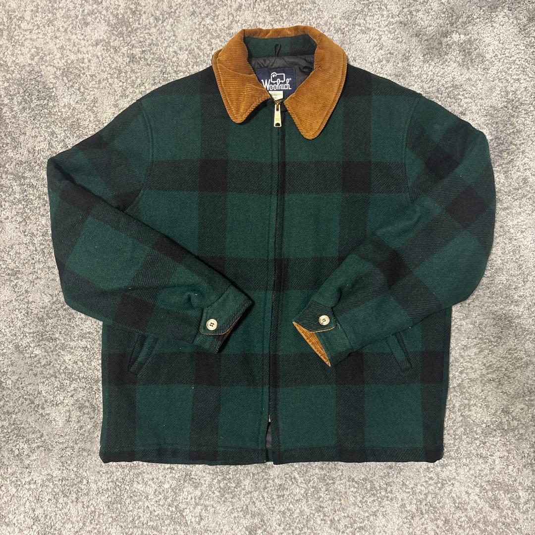 Woolrich ウールジャケット 襟コーデュロイ チェック usa製 80s 中古・古着通販】WOOLRICH (ウールリッチ) 80s バッファローチェック