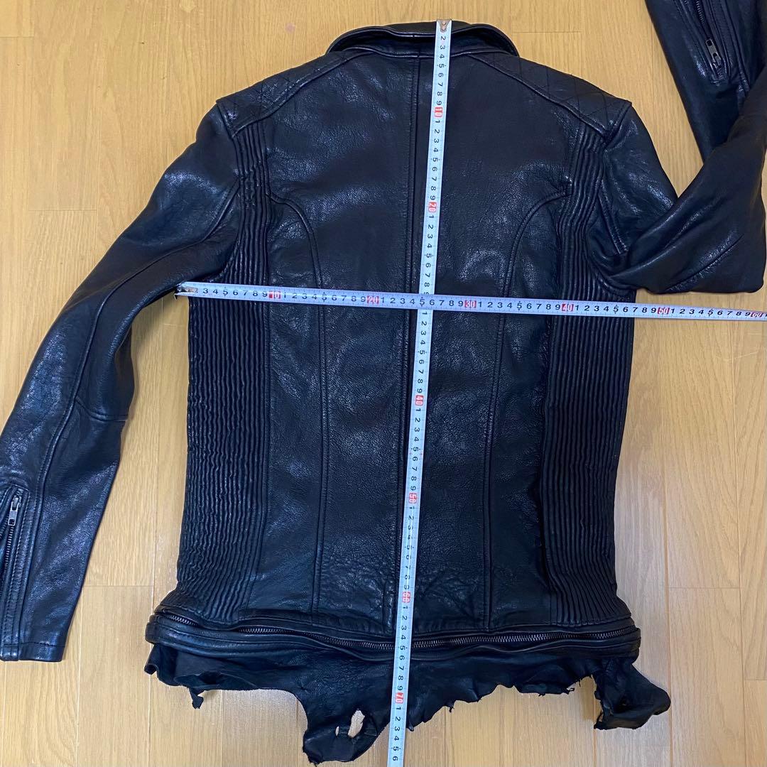 JACK ROSE 黒レザージャケット シングルライダースジャケット サイズ4