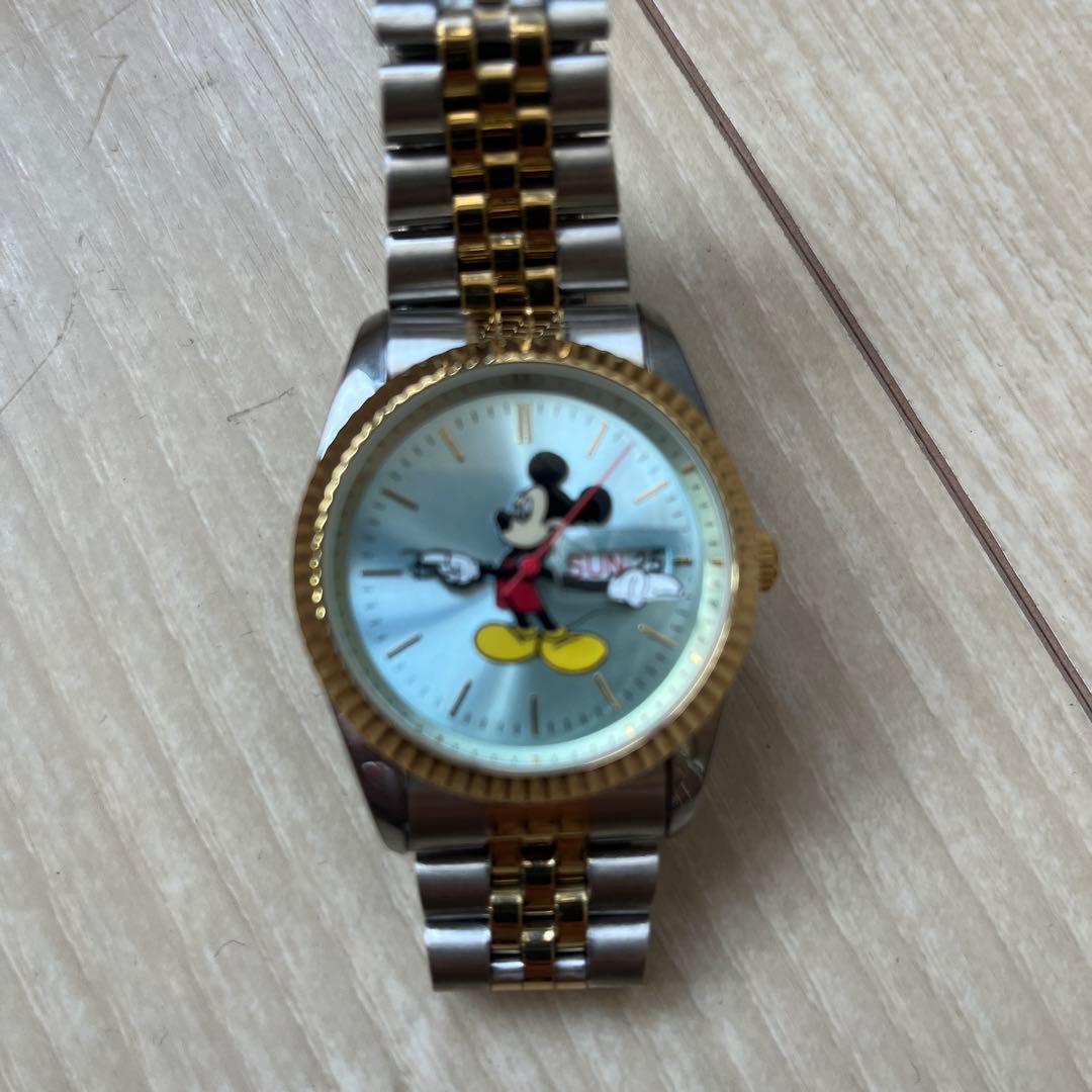 ミッキーマウス 腕時計 ディズニー ブルー ターコイズ シルバー www