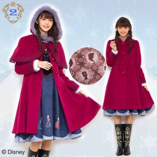 シークレットハニー アナと雪の女王 スノーマウンテンコート&ケープ