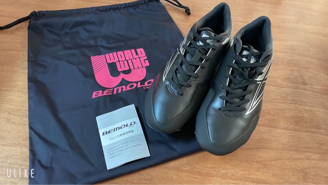 新作新品‼︎BEMOLO ブラック スパイクシューズ 収納袋付き 新作新品‼︎BEMOLO ブラック スパイクシューズ 収納袋付き