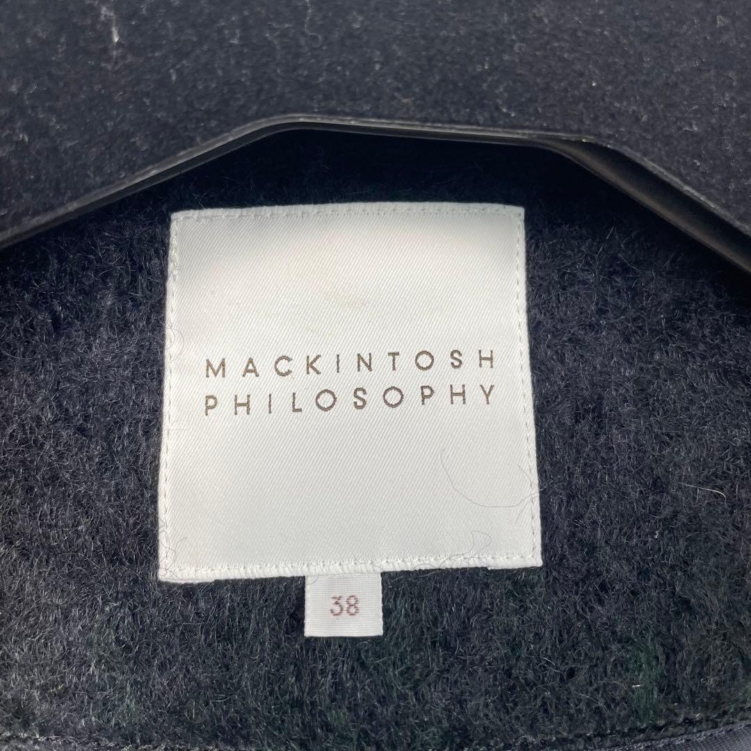 マッキントッシュ シャギーコート モヘヤ混 チェック 金ボタン - メルカリ