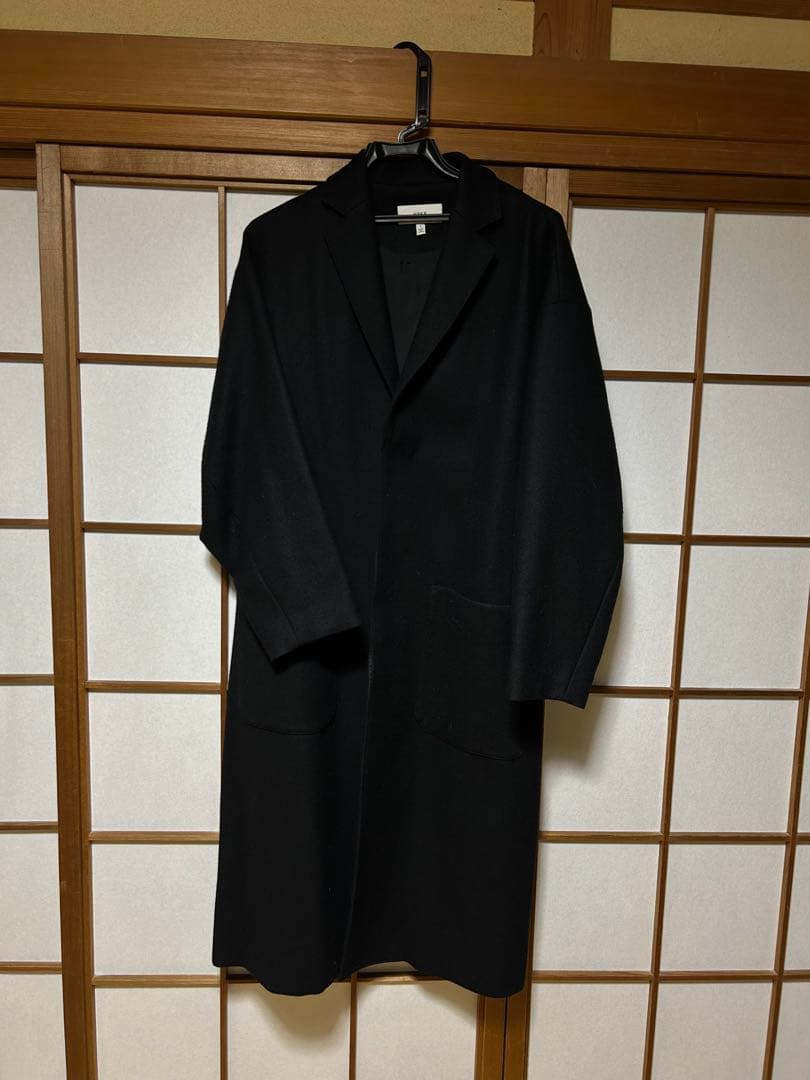 HYKE チェスターコート　黒　サイズ1 HYKE（ハイク）チェスターコート 黒 サイズ:1(S位) レディース