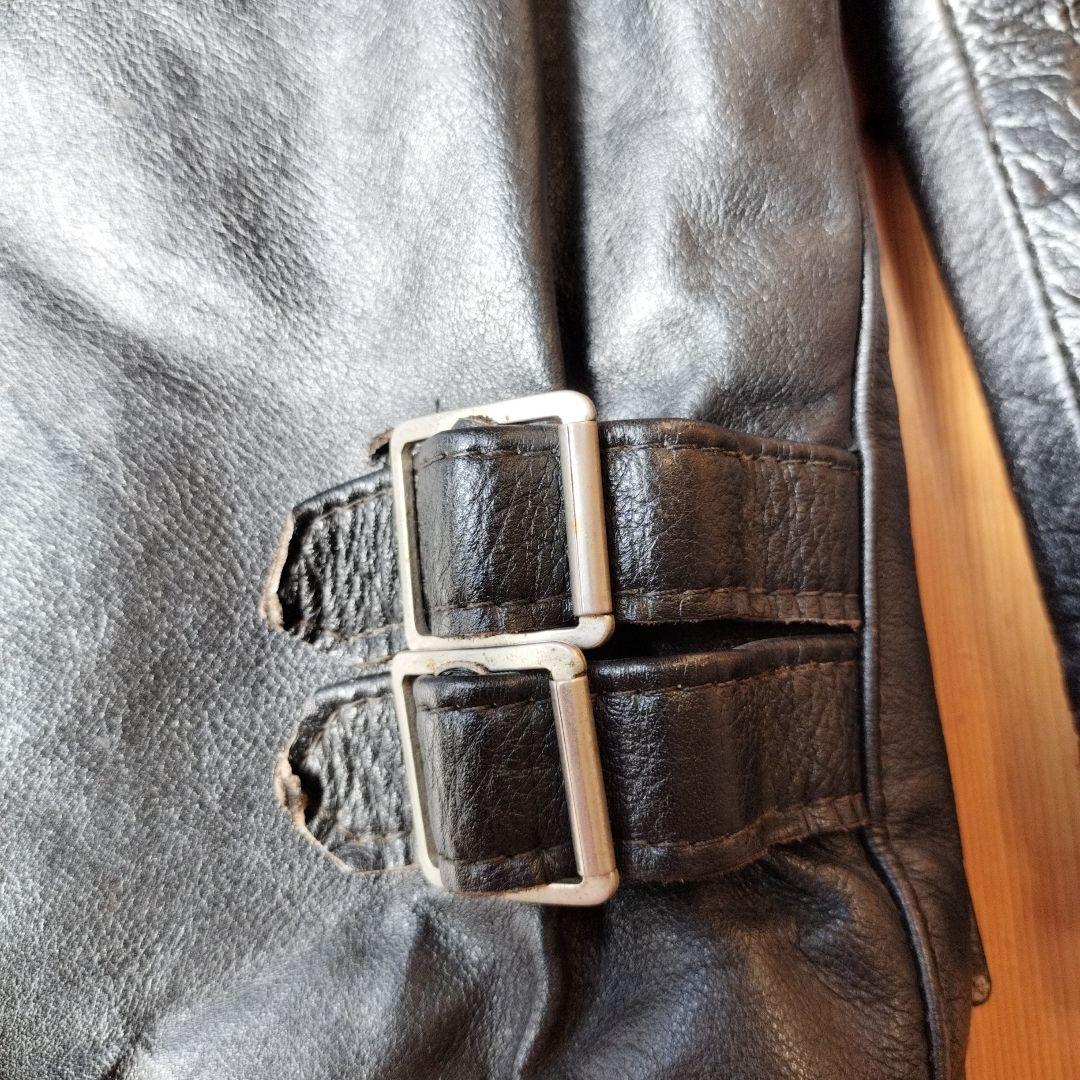 70〜80s ゴールドトップ シングルライダース ルイスレザー ハイウェイマン