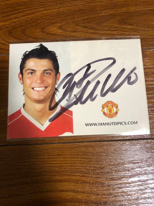 クリスティアーノ・ロナウド 直筆サイン公式カード - メルカリ