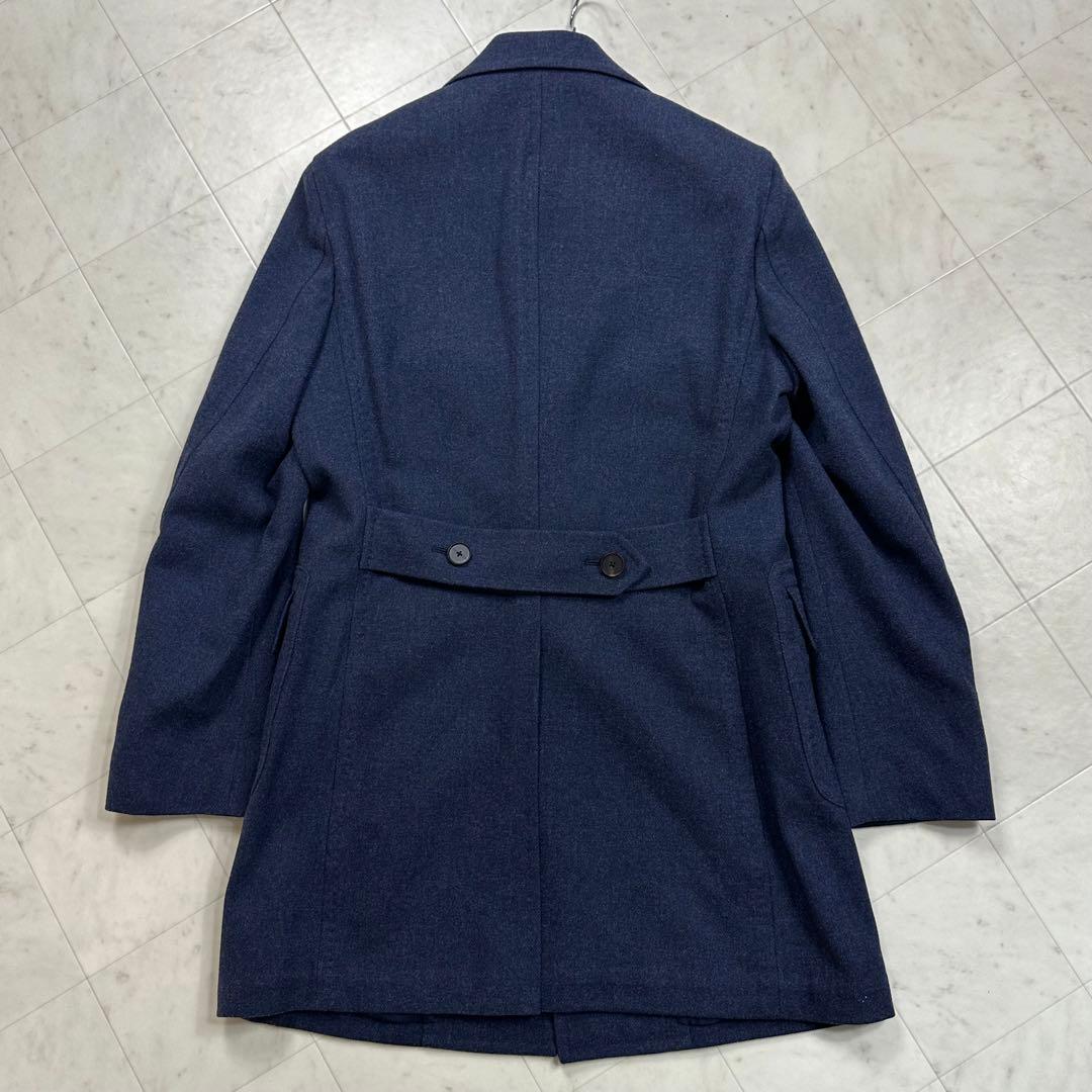〈新品〉ARTISAN アルチザン【L】ウール100%チェスターコート ネイビー