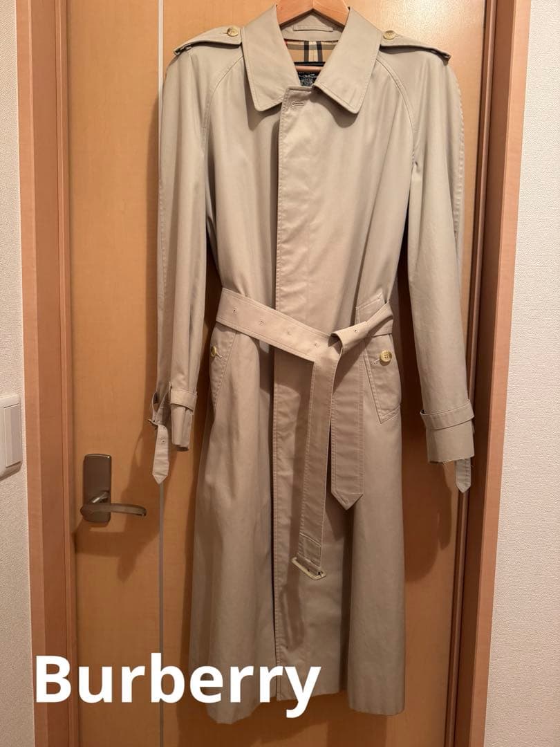 【最終値下げ】Burberry カーキ ステンカラーコート 90's 中古・古着通販】Burberry's (バーバリー) ステンカラーコート カーキ