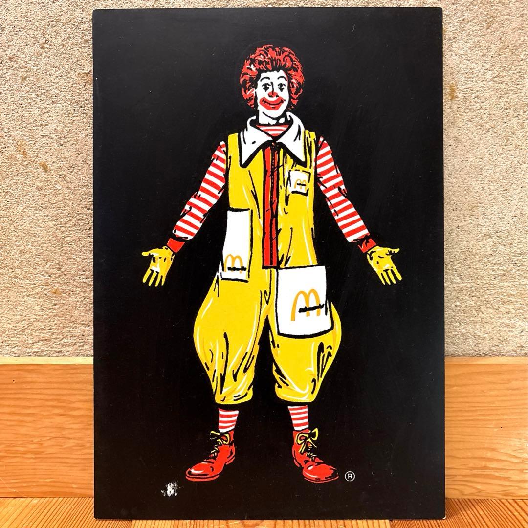 70年代 ロナルドマクドナルド サイン 店舗用 看板 ショープロップ