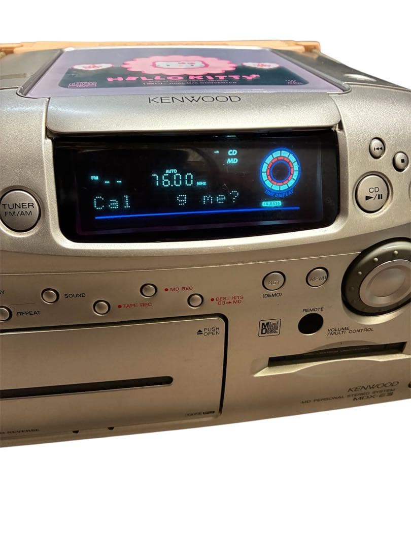 ジャンク KENWOOD ハローキティ CD MD テーププレイヤー - メルカリ
