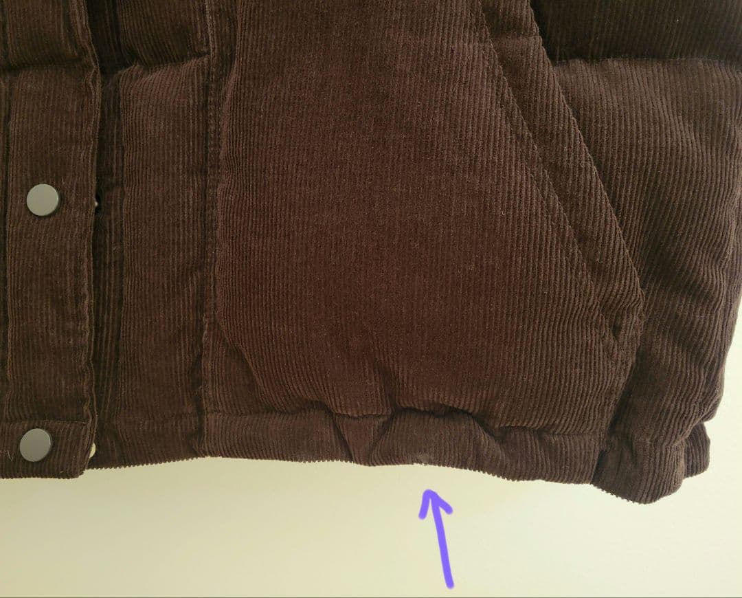CANAL JEAN El mar コーデュロイパファーベスト ブラウン - メルカリ
