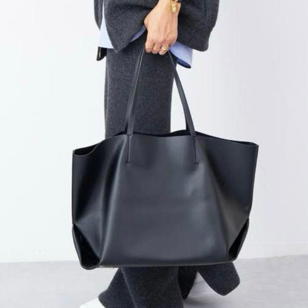 未使用】&MyuQ アンドミューク TOTE BAG トート ブラックA4 - メルカリ