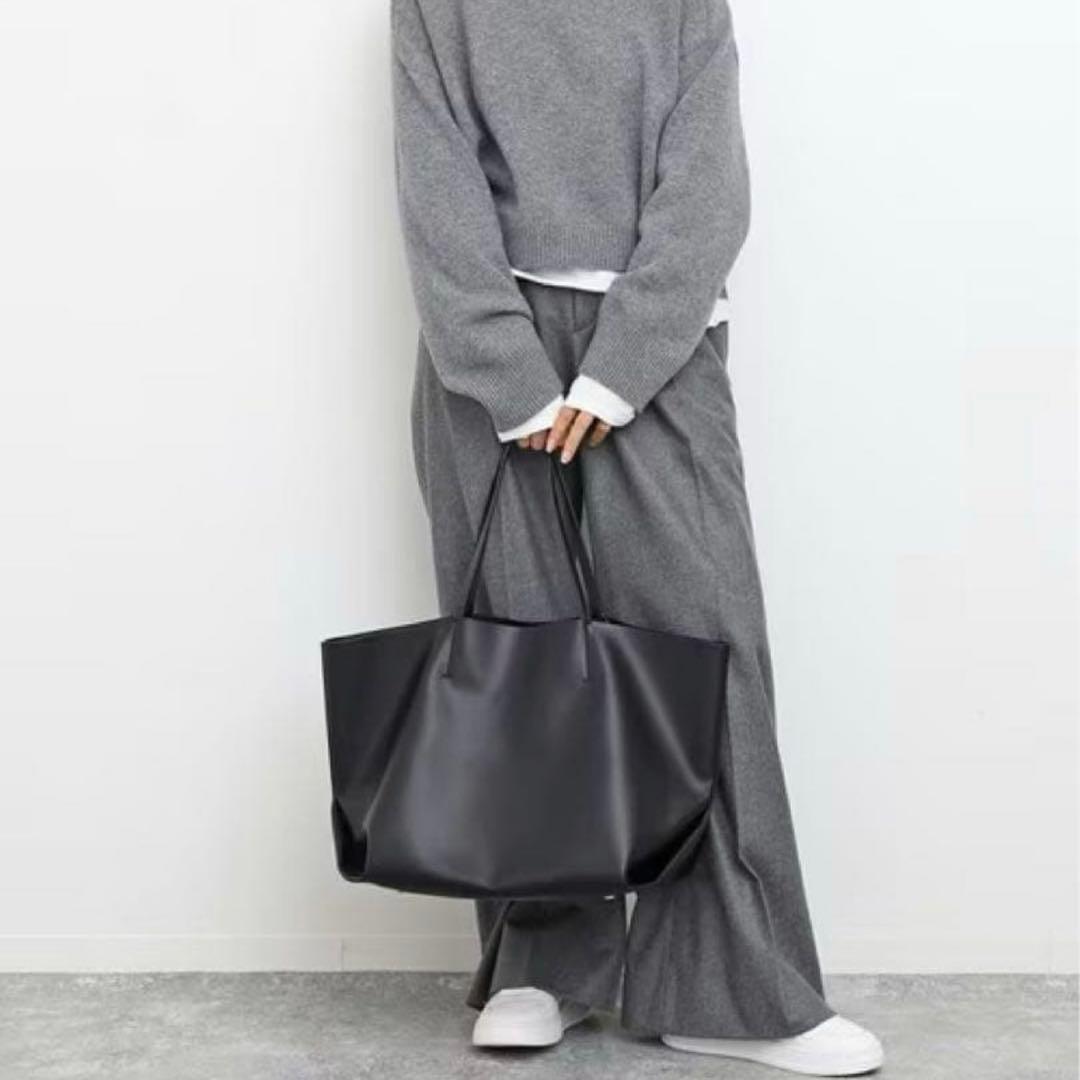 未使用】&MyuQ アンドミューク TOTE BAG トート ブラックA4 - メルカリ