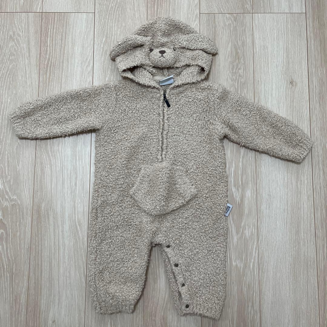 ジェラートピケ ベビー イヌ トイプードル 着ぐるみロンパース 80 90