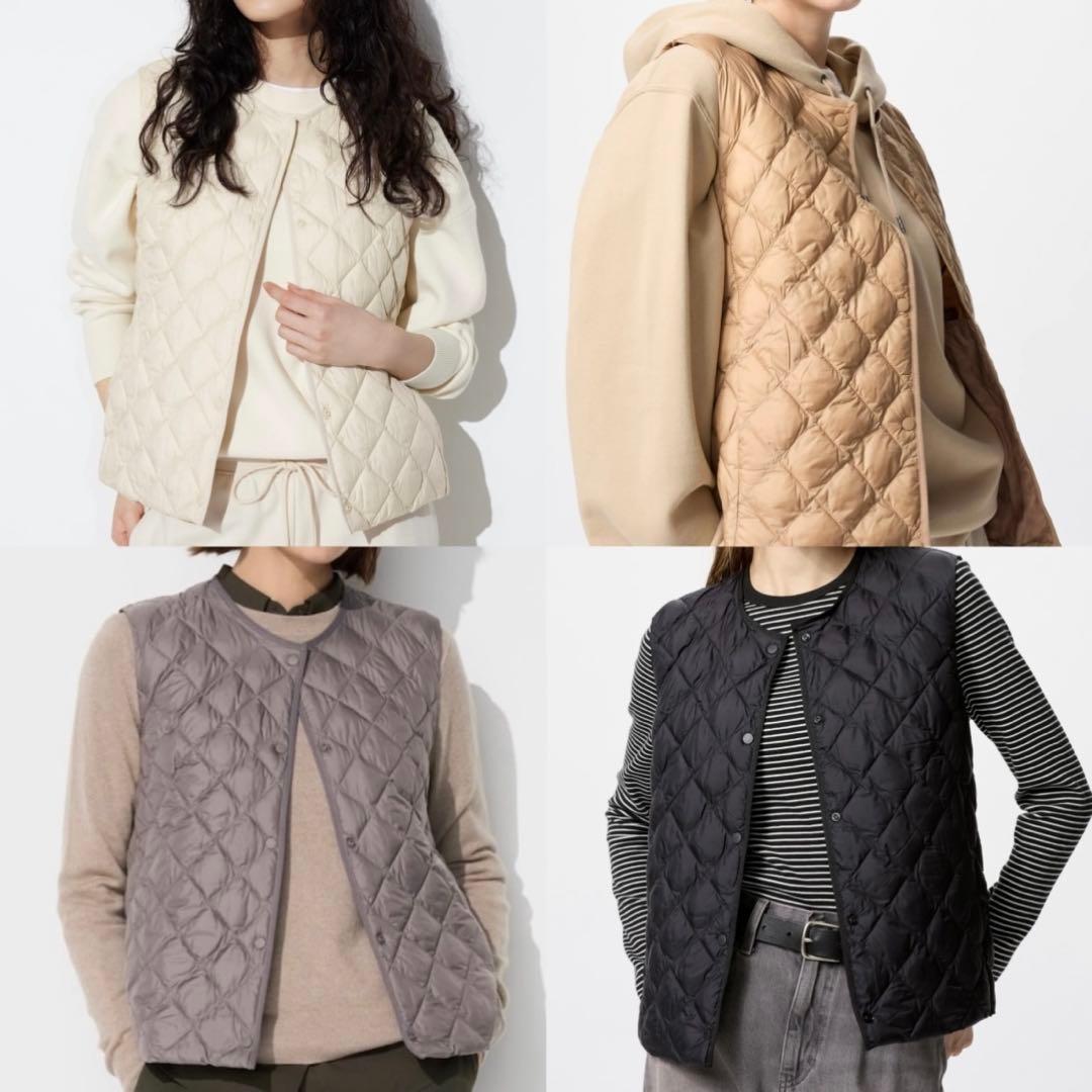 新品 UNIQLOユニクロ パフテックキルティングベスト ウォームパディッド S