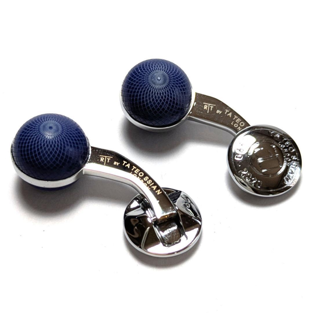 tac145 タテオシアン カフス シルバー×ブルー ラピスラズリ石