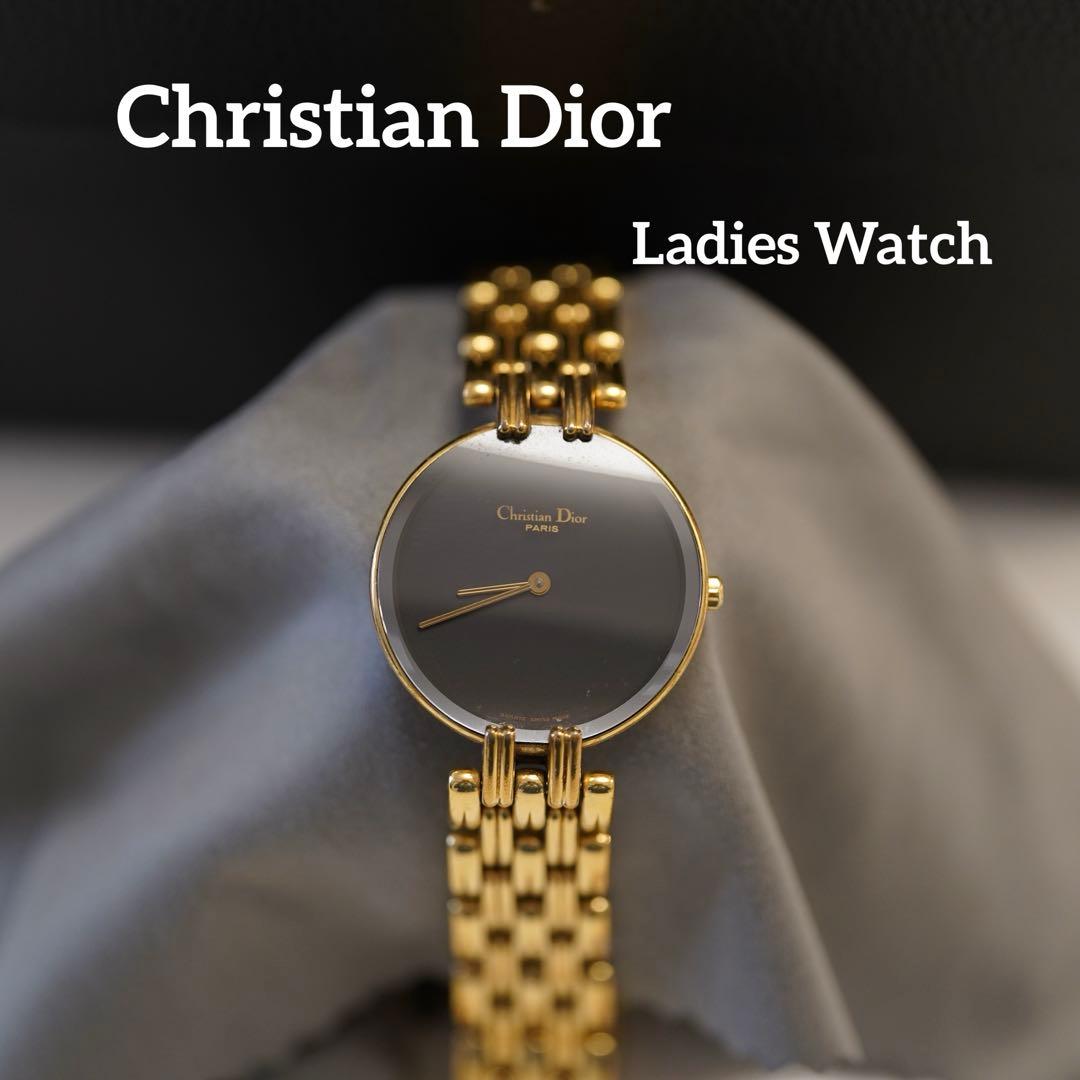 Christian Dior ゴールド アナログ腕時計 - メルカリ