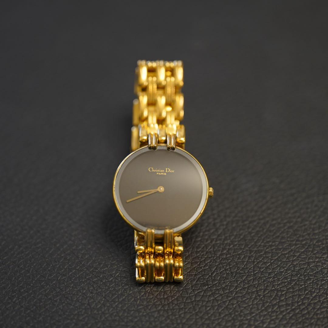 Christian Dior ゴールド アナログ腕時計 - メルカリ