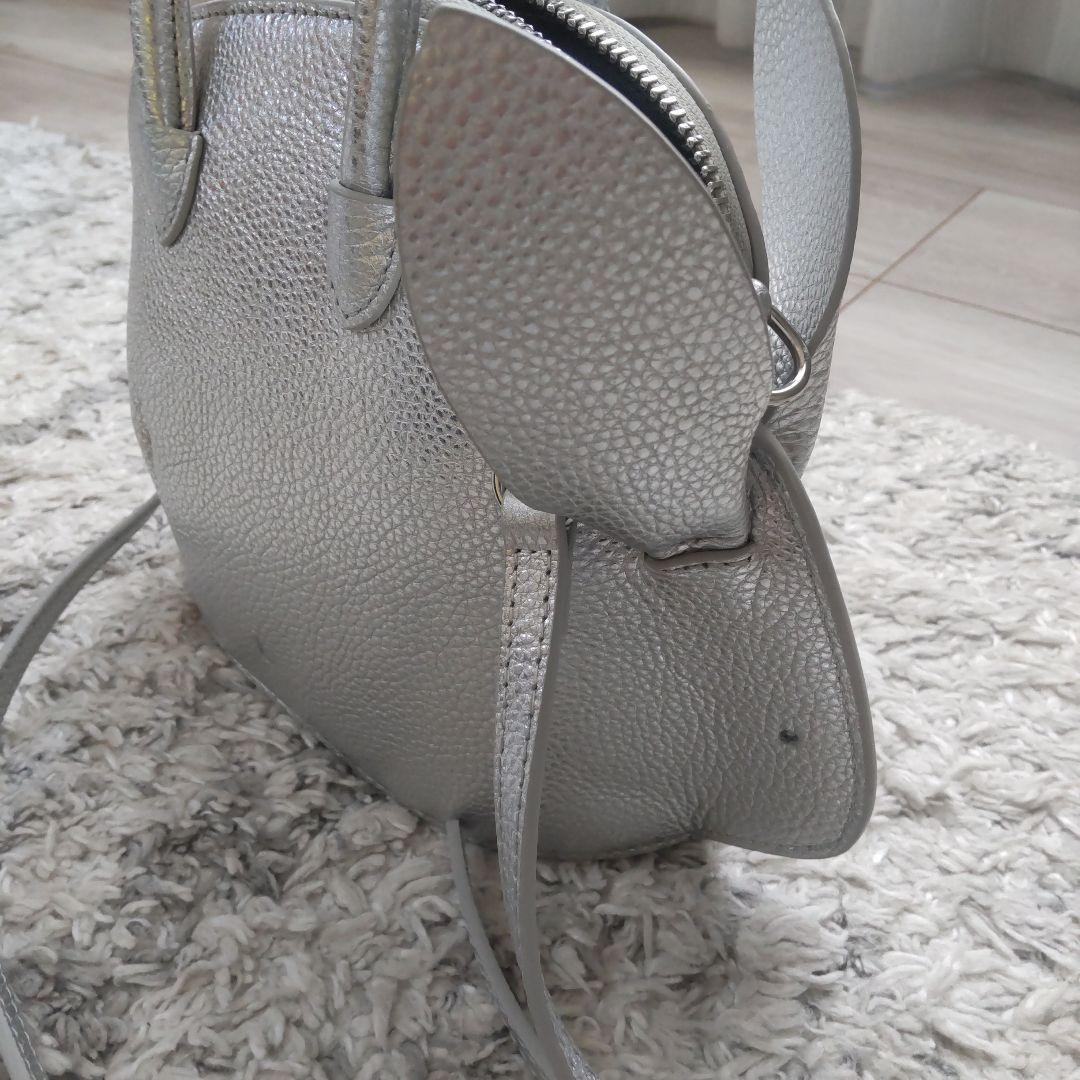 エルドット l. ウサギ ハンドバッグ シルバー STORY VERY