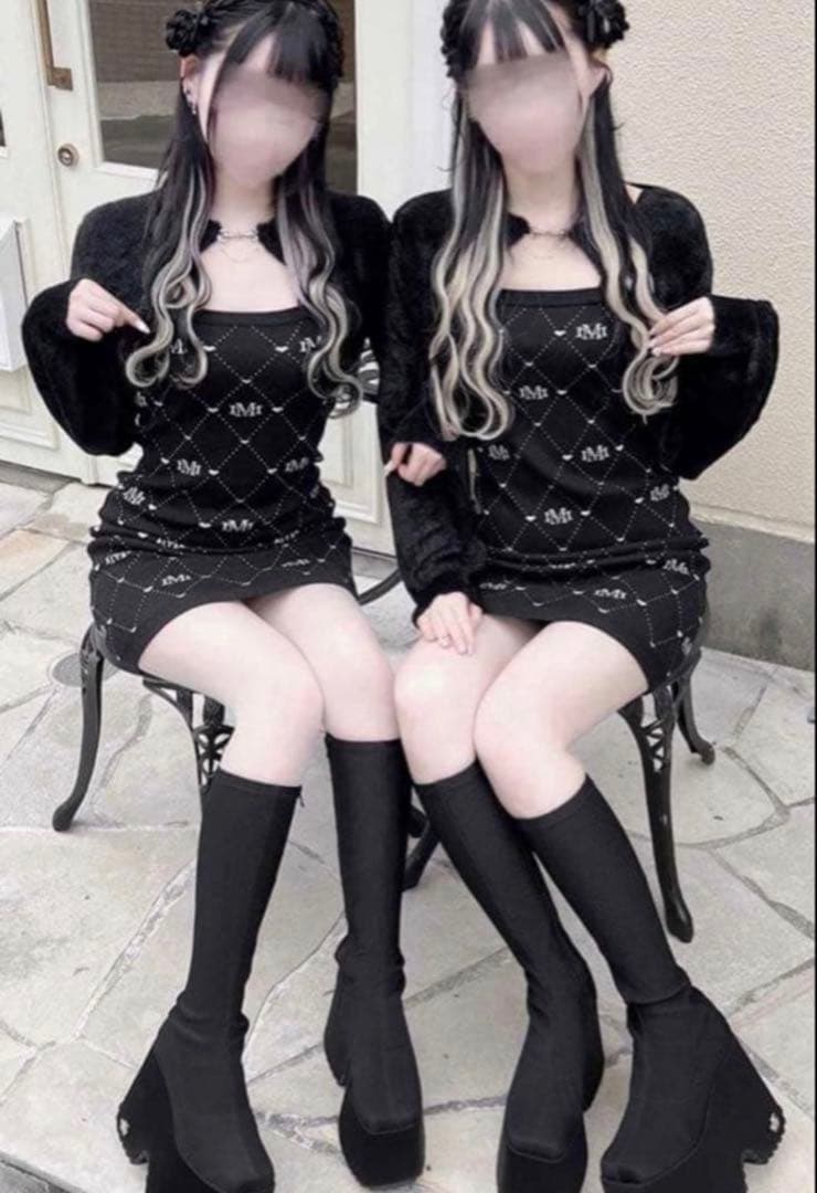 ミシェルマカロン イモちゃん M/Mモノグラムアンサンブルニット